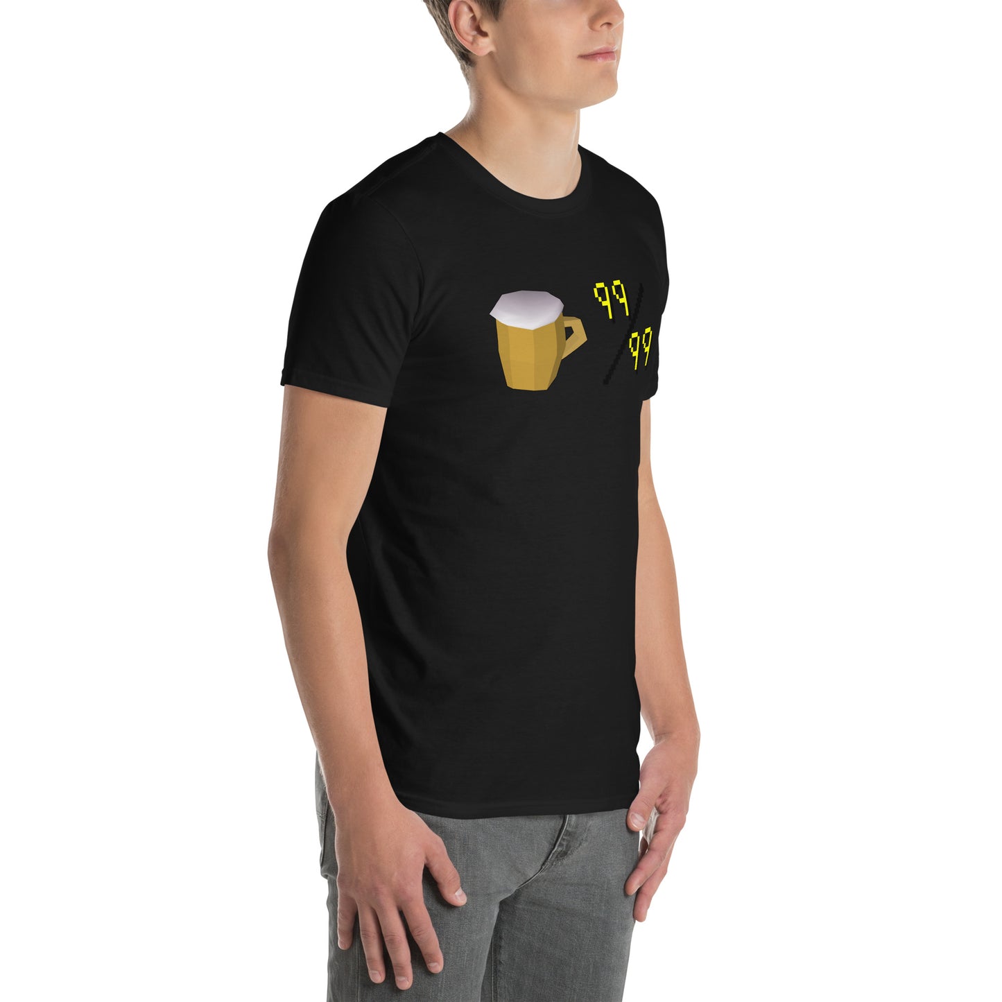 Unisex Beer Level 99 T-Shirt | Short-Sleeve | Old School RuneScape Inspired