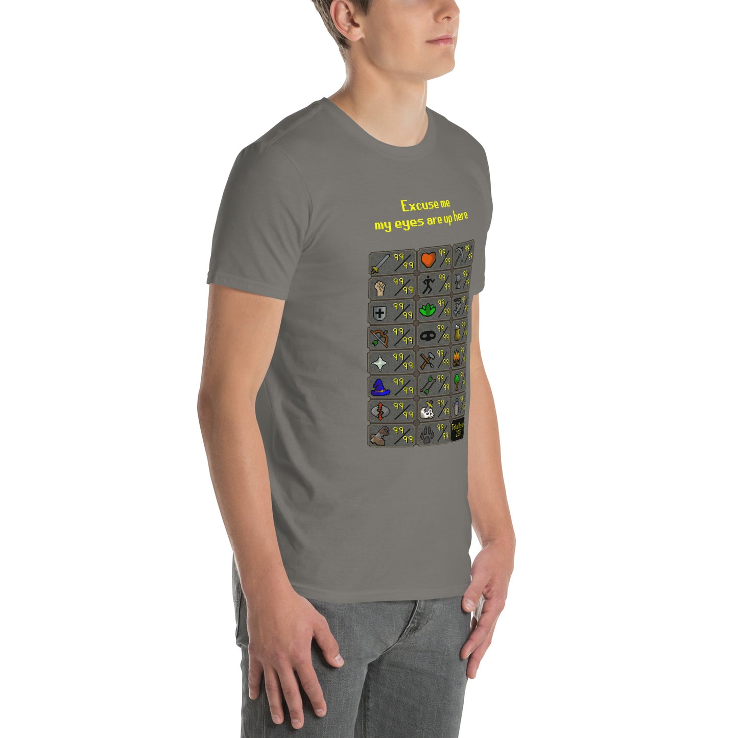 Max Stats Unisex T-Shirt | Total Level 2277 | Short-Sleeve | Old School RuneScape Inspired