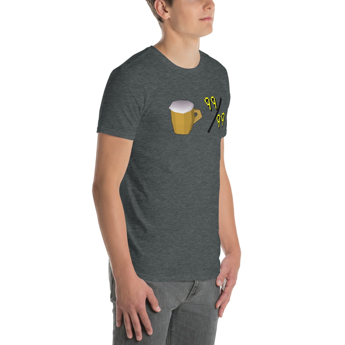 Unisex Beer Level 99 T-Shirt | Short-Sleeve | Old School RuneScape Inspired