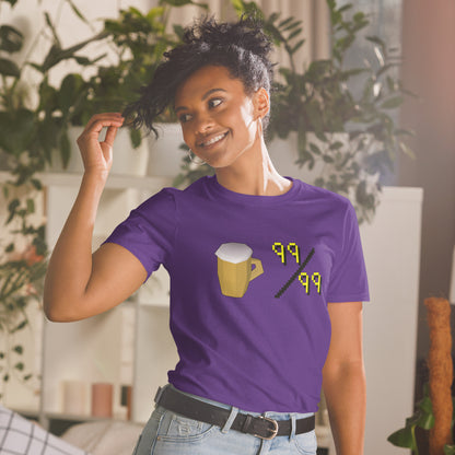 Unisex Beer Level 99 T-Shirt | Short-Sleeve | Old School RuneScape Inspired