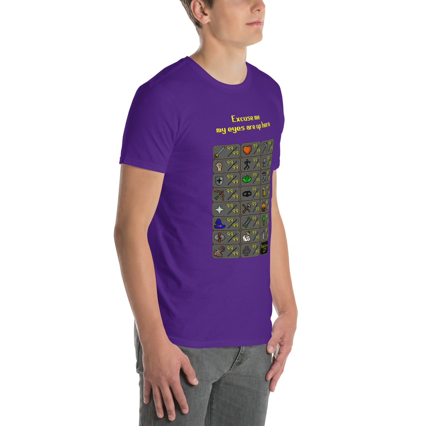 Max Stats Unisex T-Shirt | Total Level 2277 | Short-Sleeve | Old School RuneScape Inspired