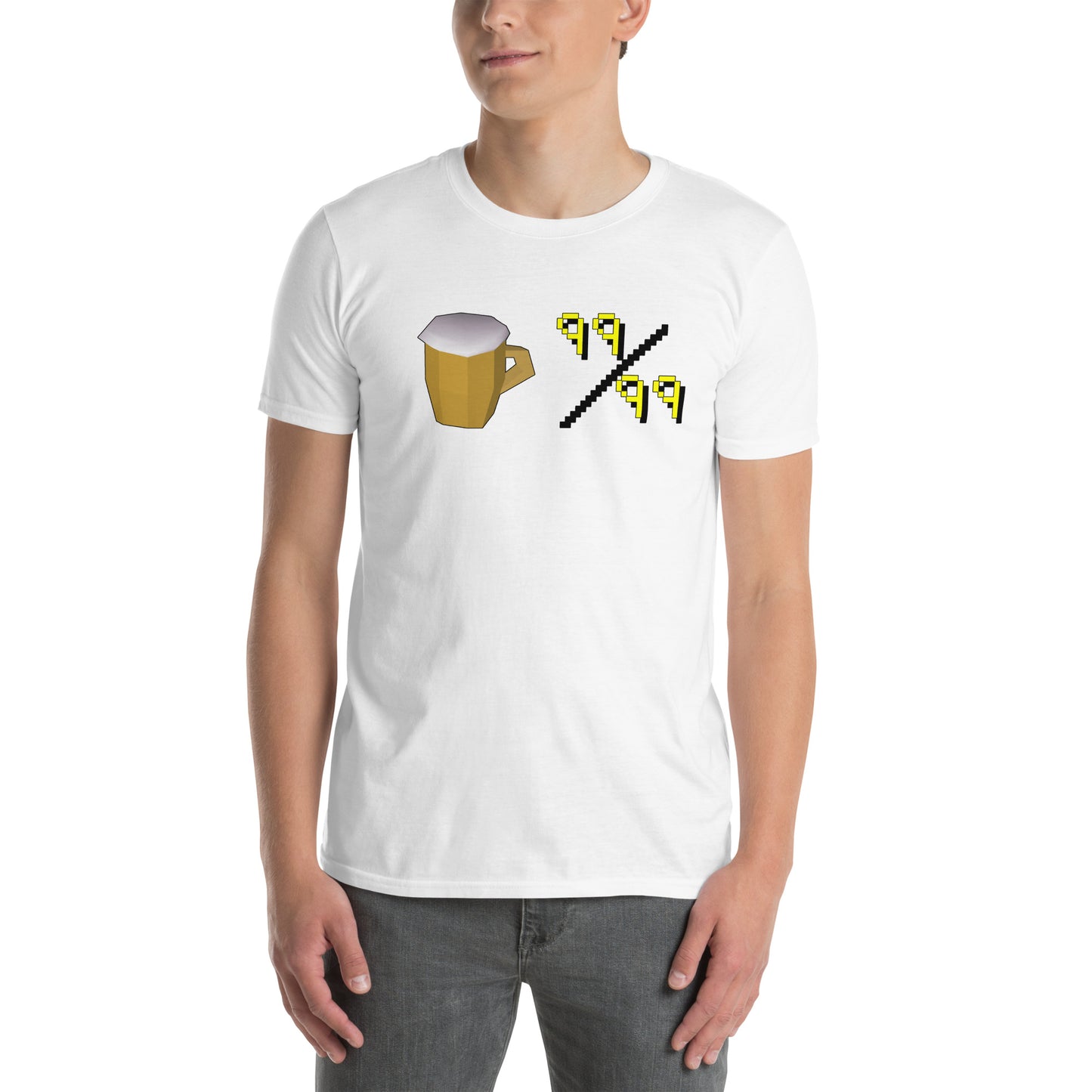 Unisex Beer Level 99 T-Shirt | Short-Sleeve | Old School RuneScape Inspired