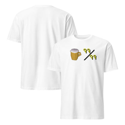 Unisex Beer Level 99 T-Shirt | Short-Sleeve | Old School RuneScape Inspired