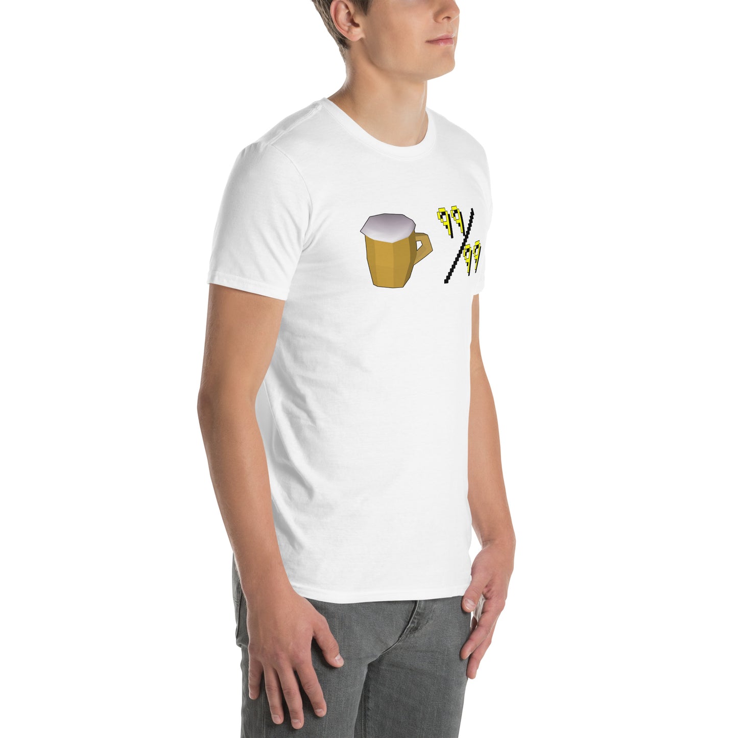 Unisex Beer Level 99 T-Shirt | Short-Sleeve | Old School RuneScape Inspired